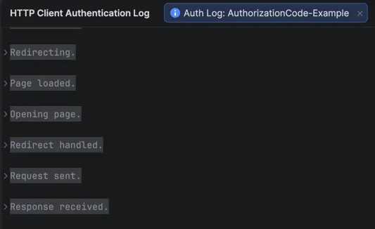 HTTP Client log